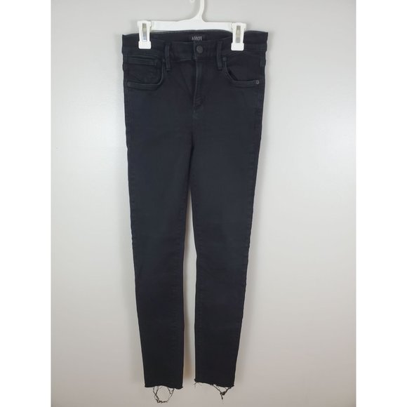 Agolde Black Sophie Skinny Jeans Raw Hem 26 36832, A003-2022 - Picture 2 of 9
